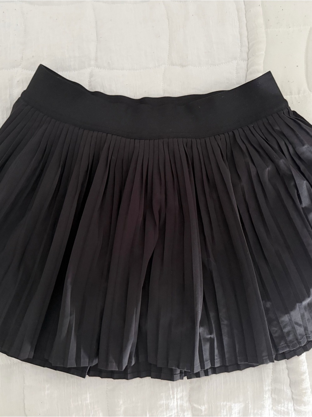 lululemon athletica Black Pleated Skater Skirt